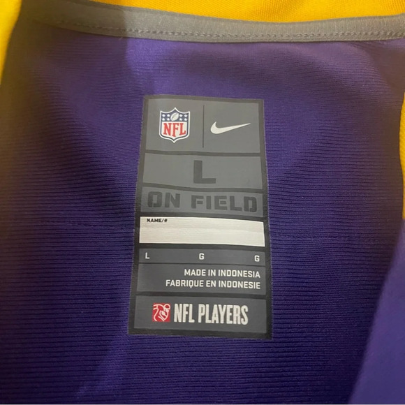 Adrian Peterson #28 Minnesota Vikings Jersey Nike On Field Purple Large NFL - Picture 4 of 9